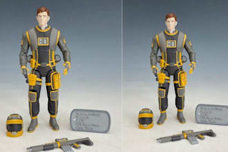 3d action figure,articulated action figure,3d figure stl,object for 3d printing