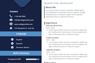 make professional CV resume maker design create build write modern USA
