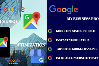 setup reinstate optimize gmb with listing instant verification gmb ranking seo