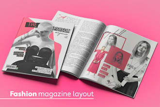 design professional magazine layout, ebook, newsletter