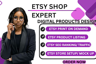 setup print on demand shopify store,etsy pod store design with printify,printful