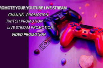 grow your youtube twitch live stream promotion to skyrocket your viewers