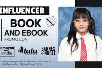 promote kindle book or ebook on tiktok, rank on booktok