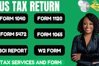 prepare and file tax return form 1120 5472 1065 1040 boi