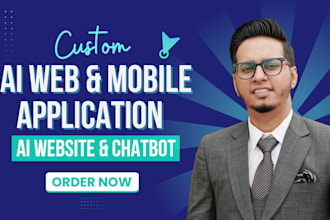 develop chatgpt ai mobile app or website ai saas app ai chatbot or ai software
