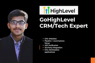 be your ghl expert, a2p, automations, websites, chatbots
