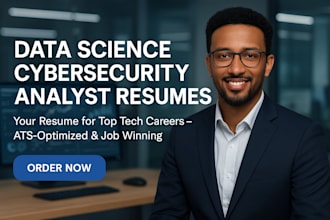write data science, data analyst, cybersecurity, business analyst and soc resume