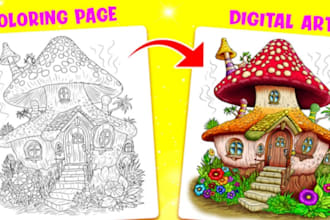 convert any photo into coloring book page