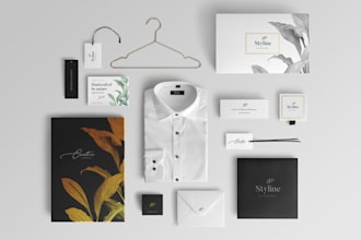 make luxury clothing brand apparel, fashion boutique initial letters logo design