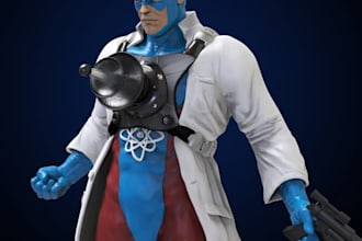 sculpt 3d mascots, game pieces, and 3d cosplay accessories, figurines for print
