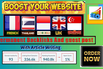 french thailand indonesia uk singapore seo backlinks guest post article writing