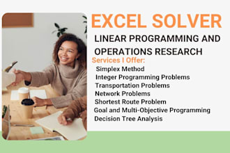 do operations research, linear programming using excel solver