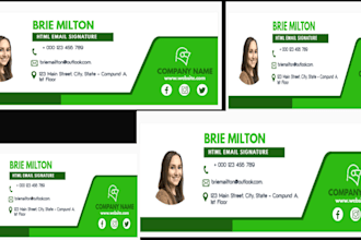 make clickable html email signature outlook signature company email signature