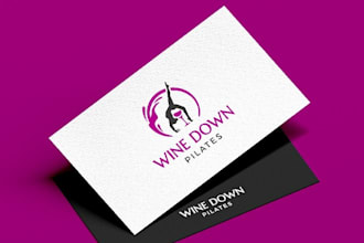 create a modern minimalist wine bar pub logo design