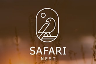 create a minimalist creative travel agency logo design