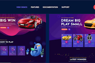 develop legal raffle website, giveaway website