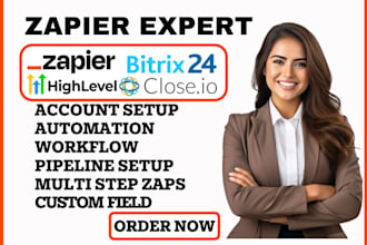 bitrix24 salesflare epsocrm close io gohighlevel jobprogress zapier integration