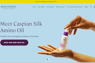 do private label skin care website skincare shopify store natural face skin care