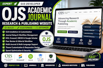 develop ojs, academic journal, university and education website