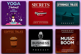 design podcast cover, podcast cover art and podcast logo design