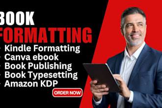 book formatting typesetting editing canva ebook, kindle publishing peotry book