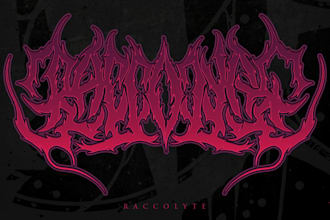 death metal, black metal, deathcore emblem monogram band logo