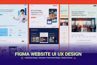 design website UI UX, mobile app UI UX, dashboard and responsive website mockups