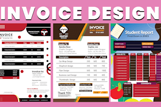 make branded and professional xero invoice designs for your company
