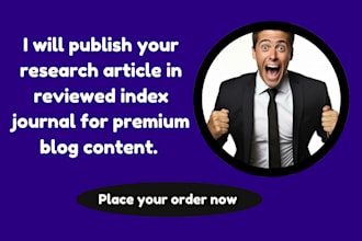 publish your research article in reviewed index journal for premium blog content