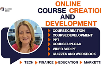 build and develop your tech and financial course material