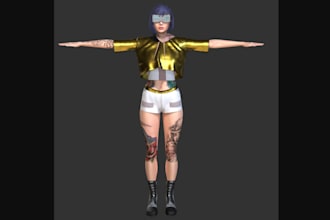 3d realistic character, elf metahuman, nft 3d rig, ue5 character, nsfw animate