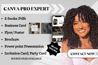 do canva pro design as canva graphic design expert, canva video animation design