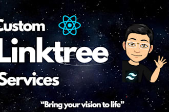create custom link in bio page modern and responsive