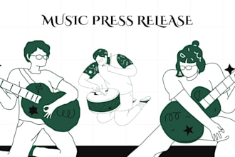 publish your already written press release about your music