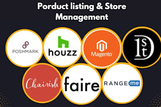 upload or add product on 1stdibs, chairish, faire, rangeme and poshmark