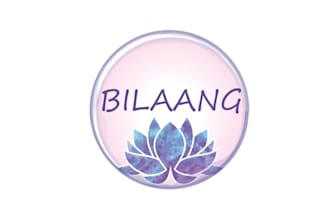 create a watercolor abstract lotus yoga logo design