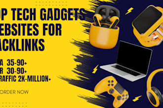 write and publish gadgets, electronics, gaming articles on high da websites