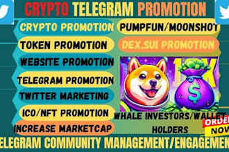 pump crypto, sol memecoin, token nft, presale, dex, moonshot, telegram promotion
