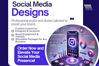 create stunning instagram and facebook posts or stories