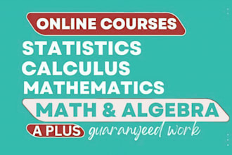 help in maths statistics calculus algebra and chemistry