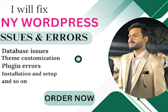fix wordpress issues, bugs, errors, elementor expert help