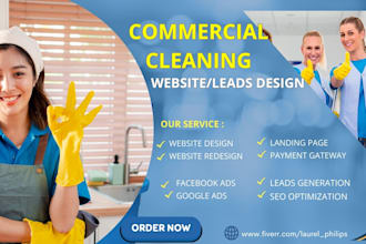 generate cleaning leads commercial cleaning leads residential cleaning website