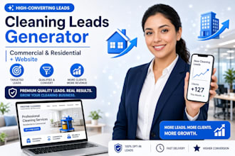 generate cleaning leads commercial cleaning leads residential cleaning website
