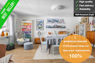 real estate photo editing hdr flash