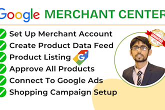 set up merchant center and google shopping ads campaign