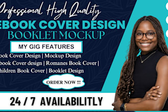 do ebook cover design booklet mockup design KDP book cover children book cover