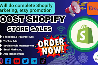 do complete shopify marketing, shopify promotion