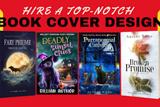 design eye catching fiction book cover cozy mystery fantasy gothic sci fi