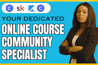 setup skool online course community, circle so skool kajabi website landing page