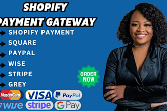 set up verified shopify payment gateway payoneer klarna wise square paypal